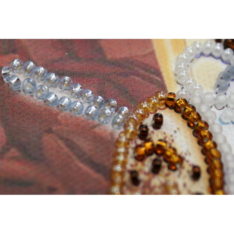 Magnets Bead embroidery kit Latte