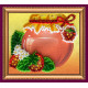 Magnets Bead embroidery kit Wild strawberry