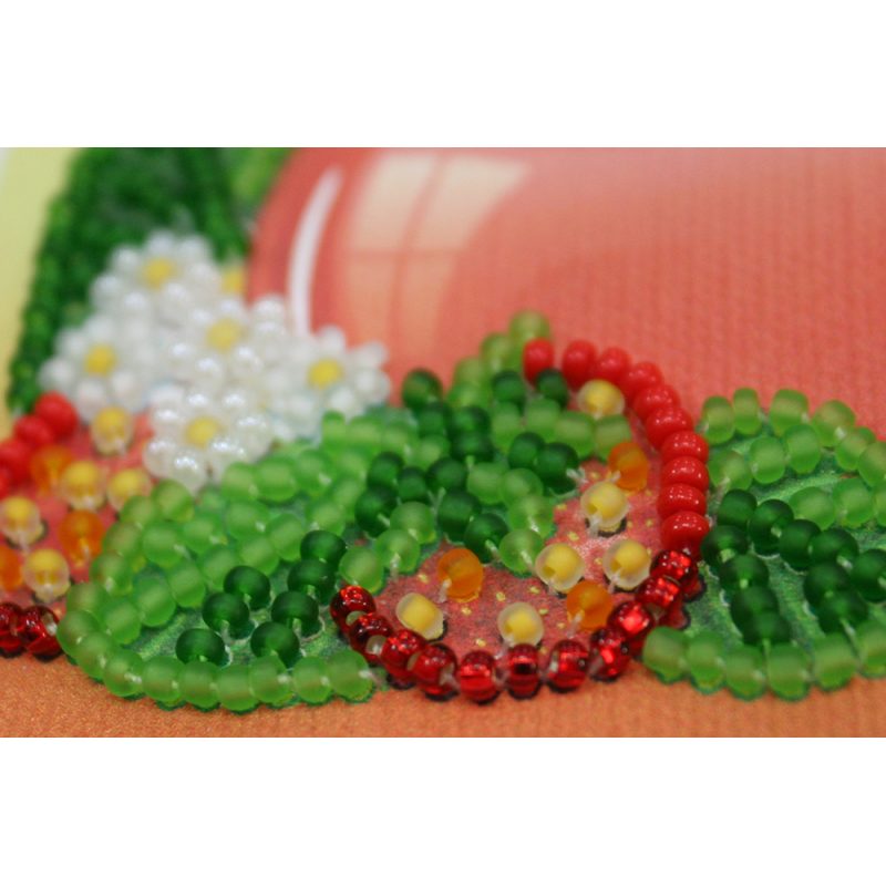 Magnets Bead embroidery kit Wild strawberry