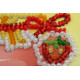 Magnets Bead embroidery kit Wild strawberry