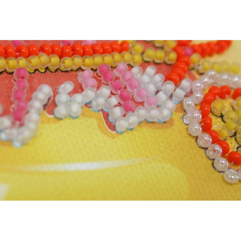 Magnets Bead embroidery kit Peach