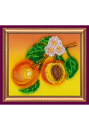 Magnets Bead embroidery kit Apricots