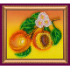 Magnets Bead embroidery kit Apricots