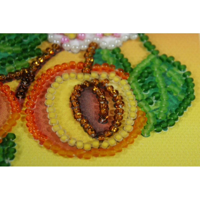 Magnets Bead embroidery kit Apricots