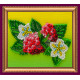 Magnets Bead embroidery kit Raspberry