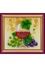 Magnets Bead embroidery kit Glass of wine