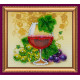 Magnets Bead embroidery kit Glass of wine