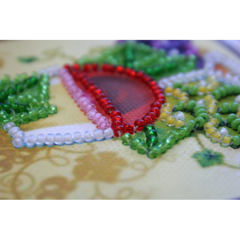 Magnets Bead embroidery kit Glass of wine