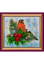 Magnets Bead embroidery kit Bullfinch