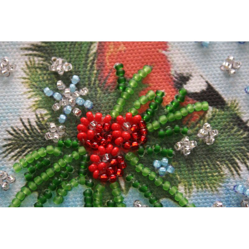 Magnets Bead embroidery kit Bullfinch