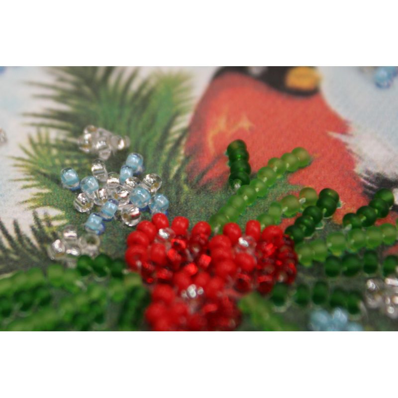 Magnets Bead embroidery kit Bullfinch