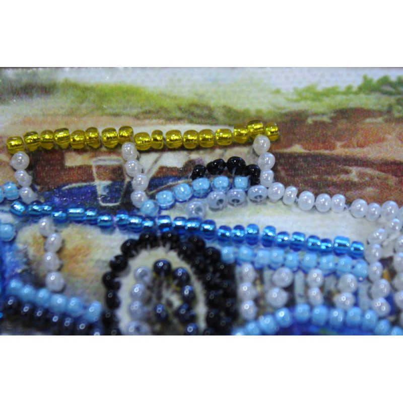 Magnets Bead embroidery kit Retro Car – 2