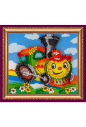 Magnets Bead embroidery kit Train