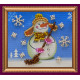 Magnets Bead embroidery kit Snowman – 1