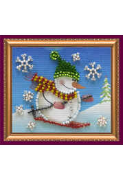 Magnets Bead embroidery kit Snowman – 2