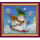 Magnets Bead embroidery kit Snowman – 2
