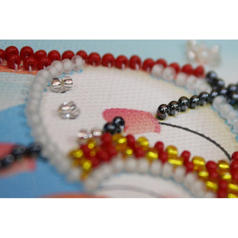Magnets Bead embroidery kit Snowman – 2