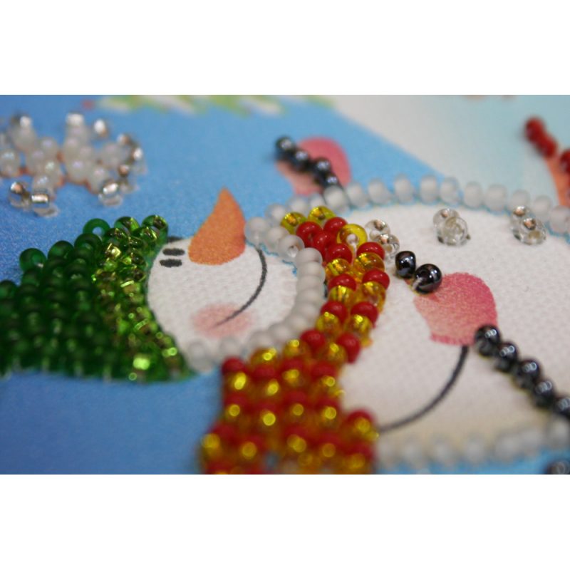 Magnets Bead embroidery kit Snowman – 2