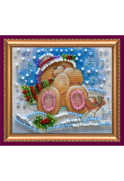 Magnets Bead embroidery kit Happy New Year – 8