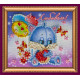 Magnets Bead embroidery kit Rabbits love