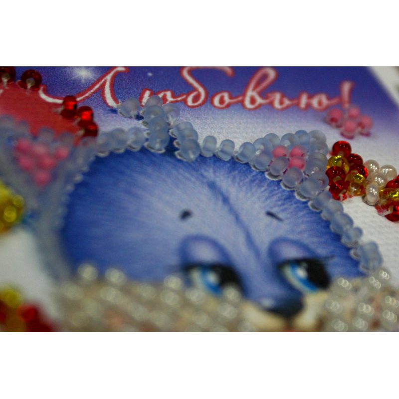 Magnets Bead embroidery kit Rabbits love
