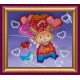 Magnets Bead embroidery kit Enamored rabbit