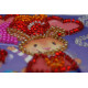 Magnets Bead embroidery kit Enamored rabbit