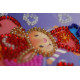 Magnets Bead embroidery kit Enamored rabbit