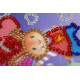 Magnets Bead embroidery kit Enamored rabbit
