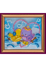 Magnets Bead embroidery kit Music of love