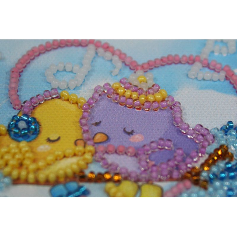 Magnets Bead embroidery kit Music of love
