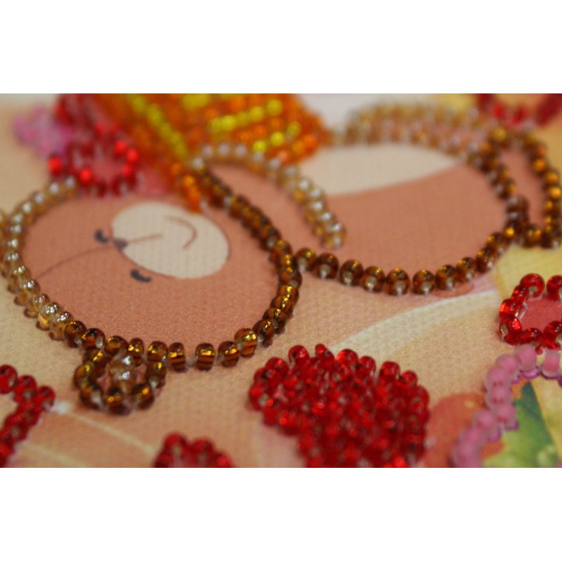 Magnets Bead embroidery kit A basket of happiness
