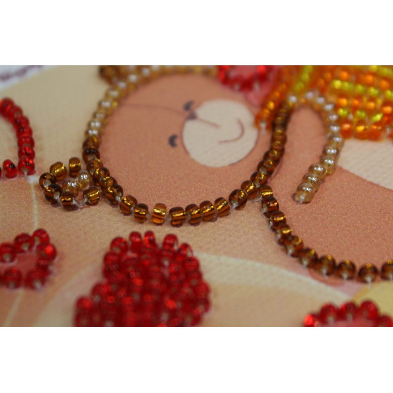 Magnets Bead embroidery kit A basket of happiness