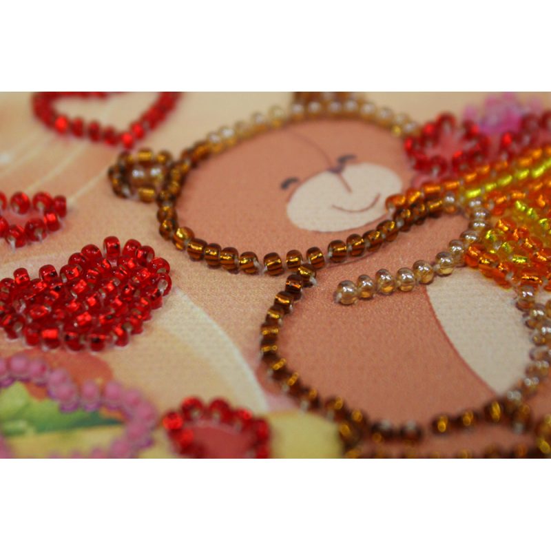 Magnets Bead embroidery kit A basket of happiness