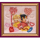 Magnets Bead embroidery kit Hearts