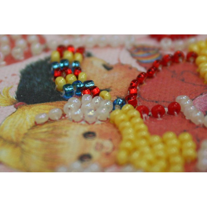 Magnets Bead embroidery kit Hearts