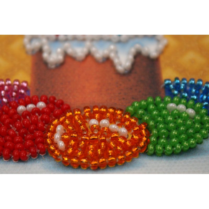 Magnets Bead embroidery kit Easter still-life – 1