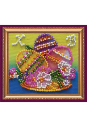 Magnets Bead embroidery kit Easter still-life – 3
