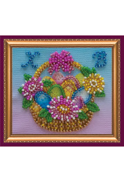 Magnets Bead embroidery kit Easter basket – 1