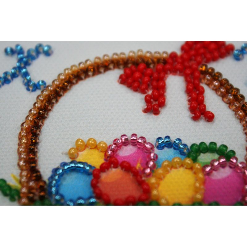 Magnets Bead embroidery kit Easter basket – 2