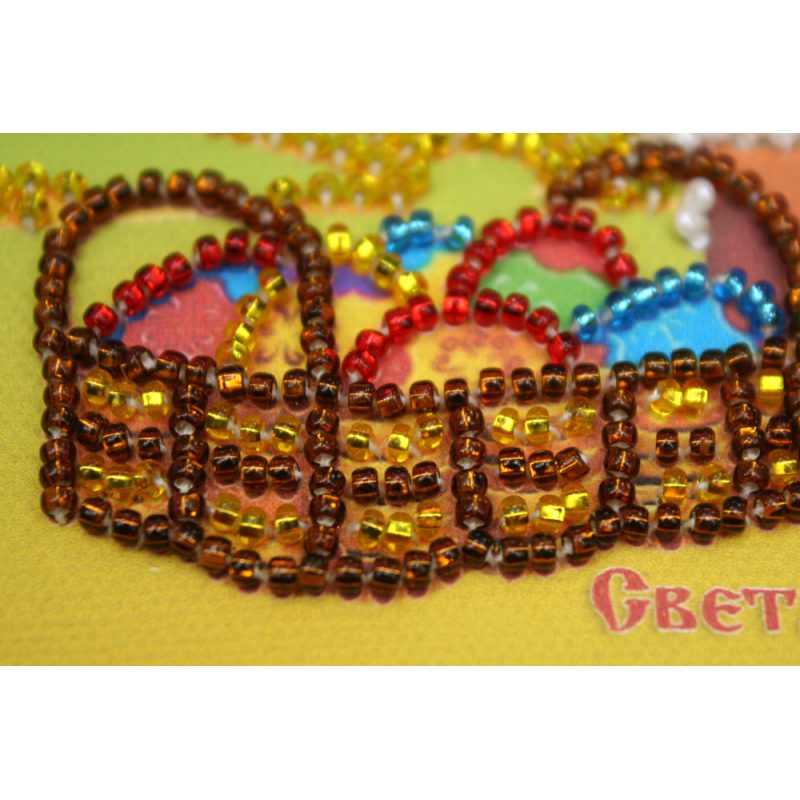 Magnets Bead embroidery kit Easter still-life – 4
