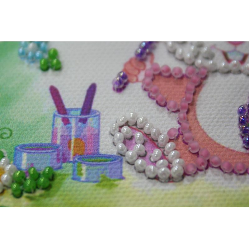Magnets Bead embroidery kit Easter still-life – 5