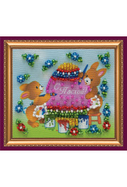 Magnets Bead embroidery kit Easter still-life – 6