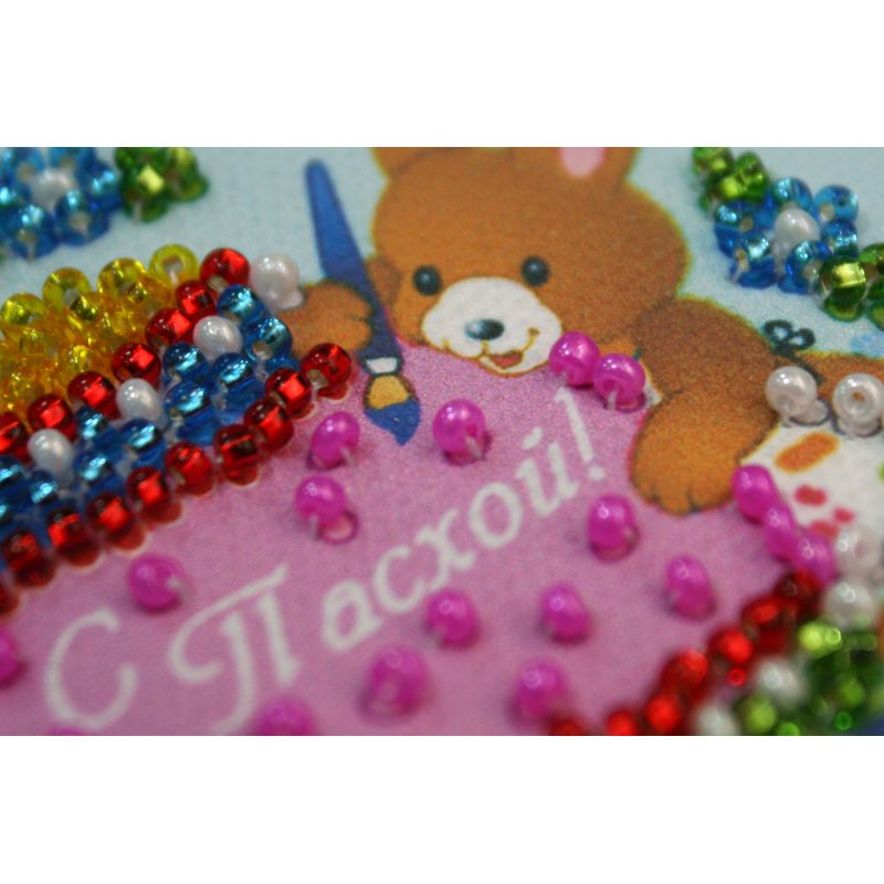 Magnets Bead embroidery kit Easter still-life – 6