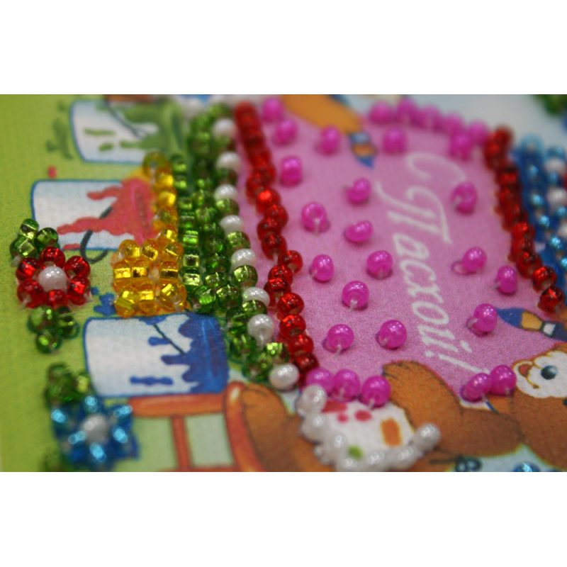 Magnets Bead embroidery kit Easter still-life – 6