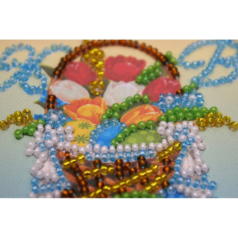 Magnets Bead embroidery kit Easter basket – 4