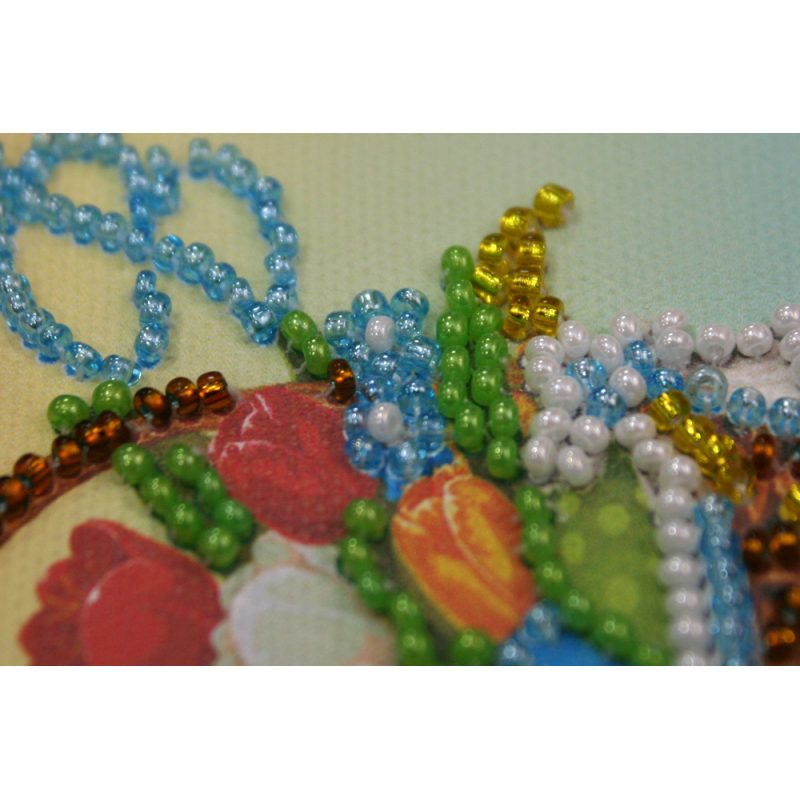 Magnets Bead embroidery kit Easter basket – 4