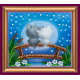 Magnets Bead embroidery kit Moon cats