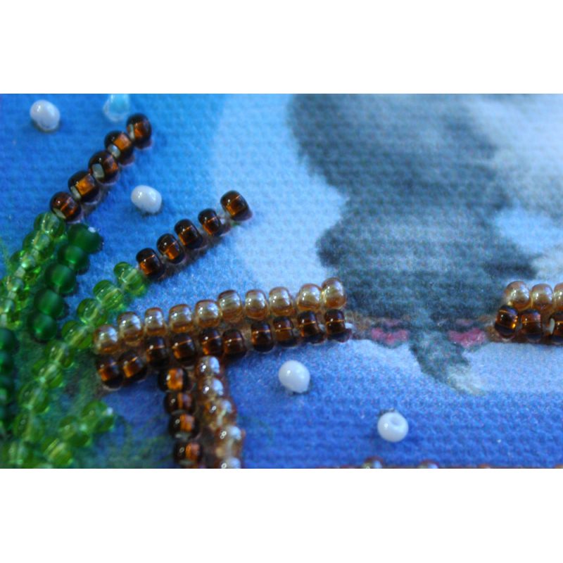 Magnets Bead embroidery kit Moon cats