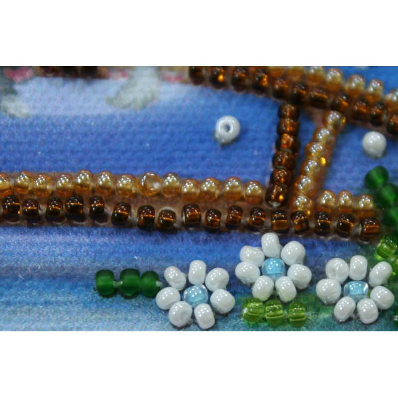 Magnets Bead embroidery kit Moon cats
